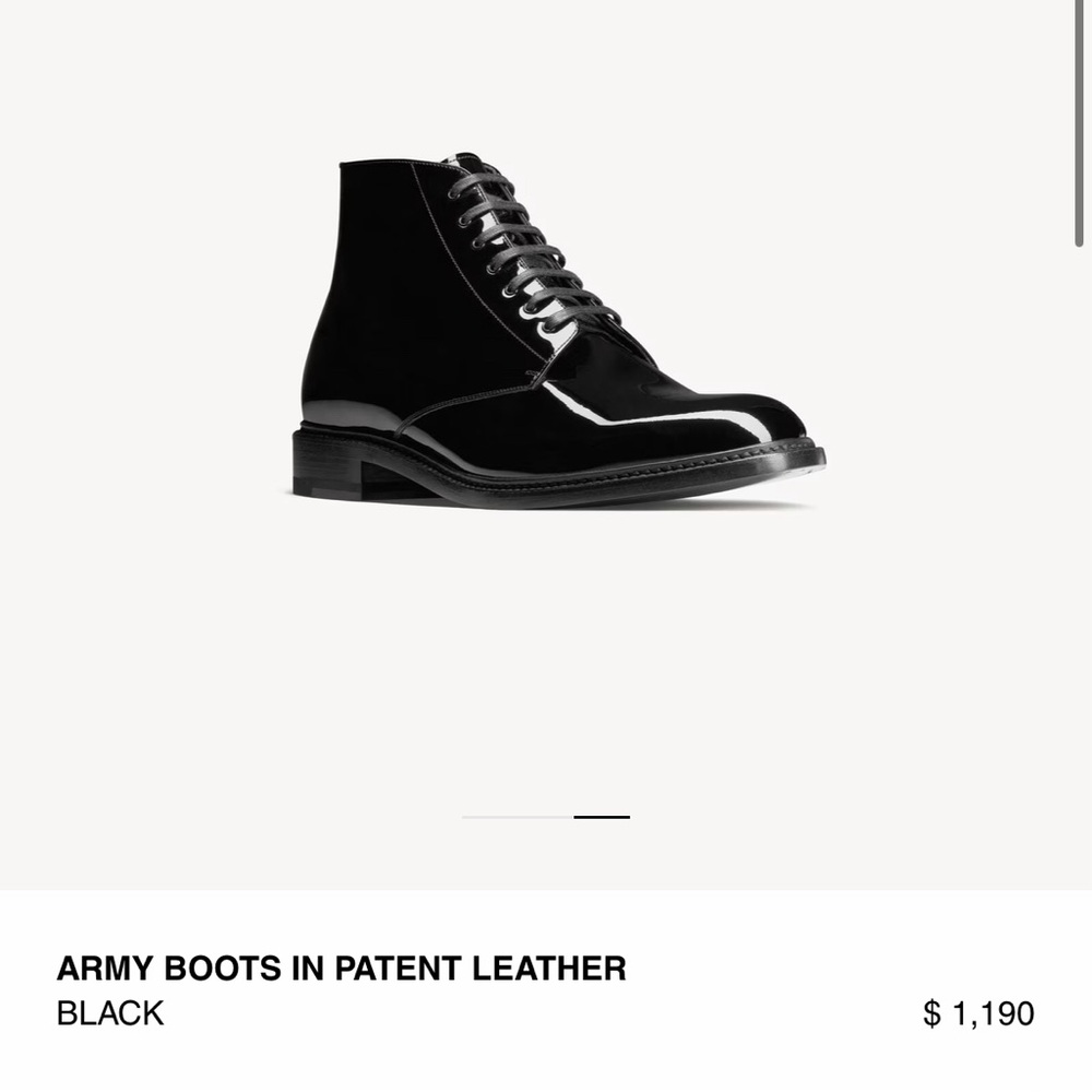 Love! Saint Laurent Army Boots Women 39